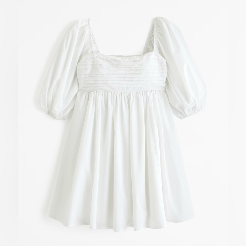 Abercrombie and Fitch - Emerson Poplin Puff Sleeve Mini Dress - SMALL TALL